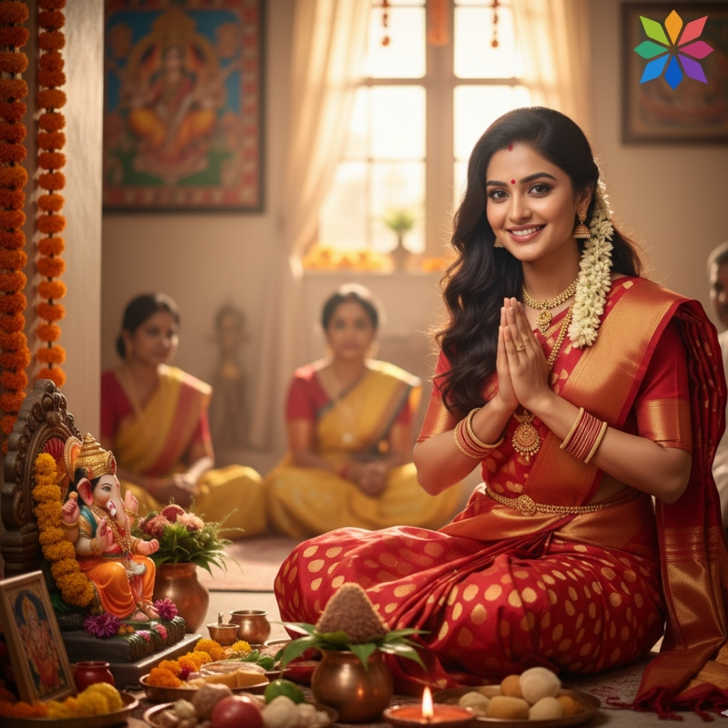Gauri Puja Captions for Instagram