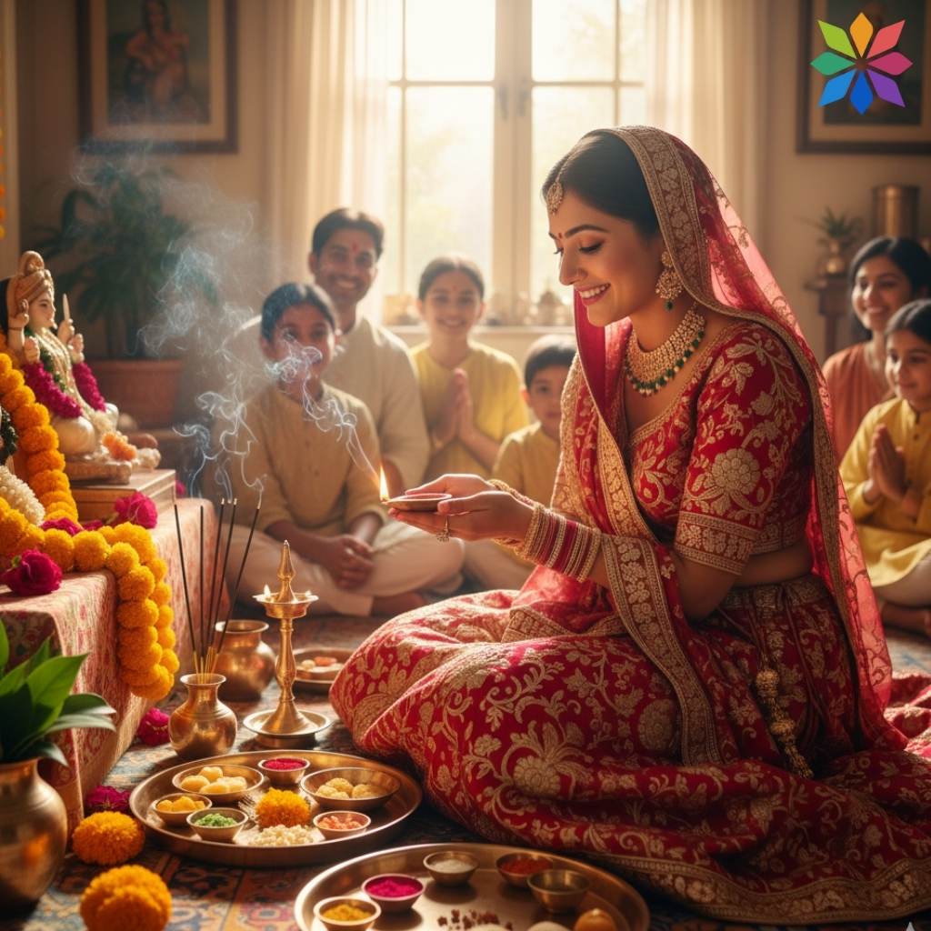 North Indian Puja Captions for Instagram