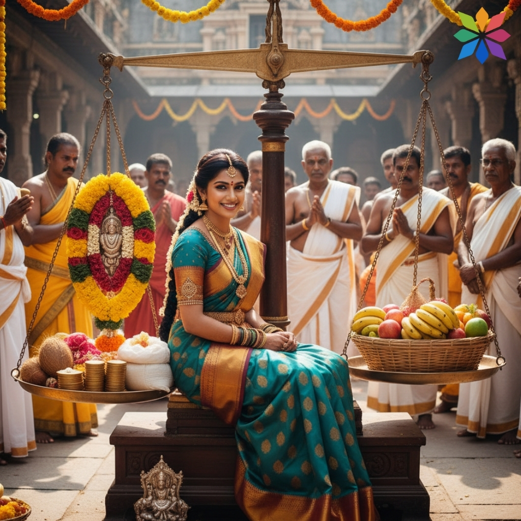 Tulabharam Puja Captions for Instagram